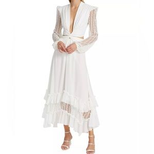 PatBO
Lace-Sleeve Maxi Dress NEW